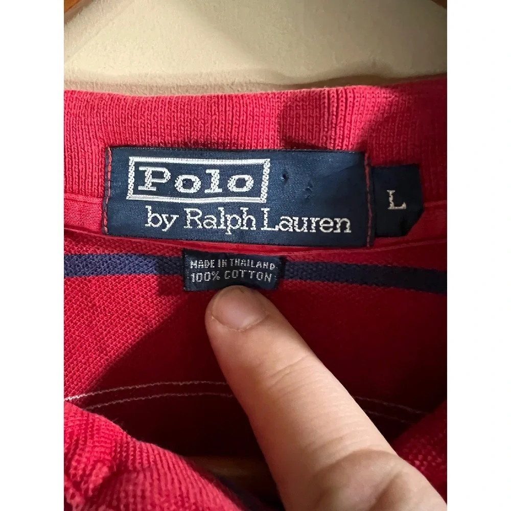 Polo Ralph Lauren Striped Polo Shirt Classic Fit Casual Top Mens Large‎